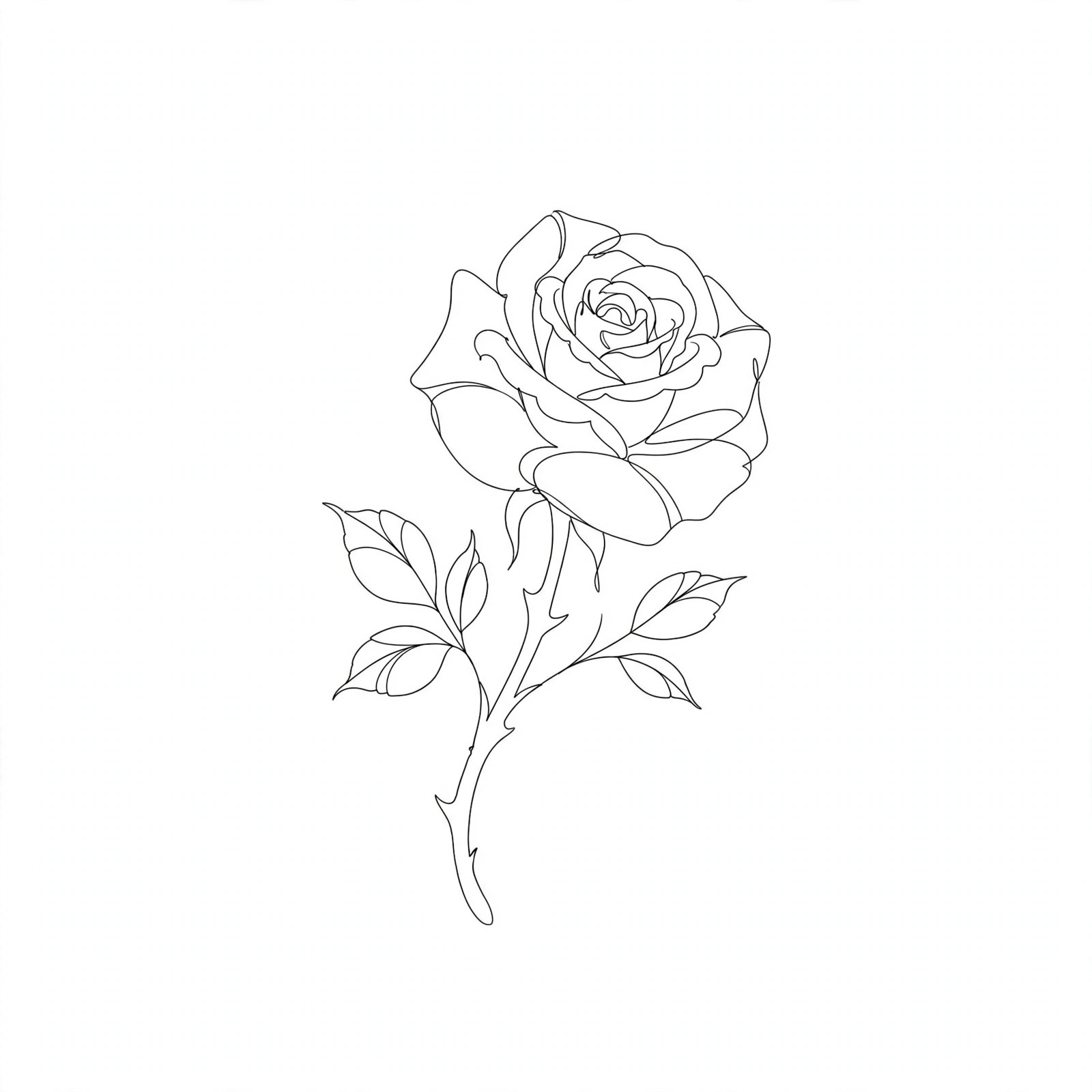 Minimalist line art example